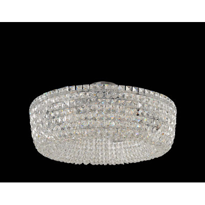 Cesano 6 LT Chrome/Clear Semi-Flush Mount Allegri