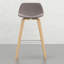Tabouret de bar / comptoir de 2 - Revêtement, fabrication en bois, tabourets modernes élégants en fibre