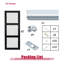 Black 80 in. 3 Lite Forsted Glasses  Pantry & Closet Sliding Doors With Hardware Kit  (No assembly required)-108572139-108572141