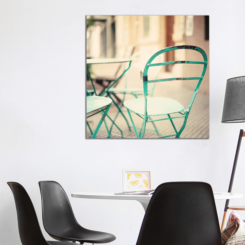 Coffee Chair by Caroline Mint - Print on Canvas, 93.98 cm H x 93.98 cm W x 1.91 cm D, Wrapped Canvas