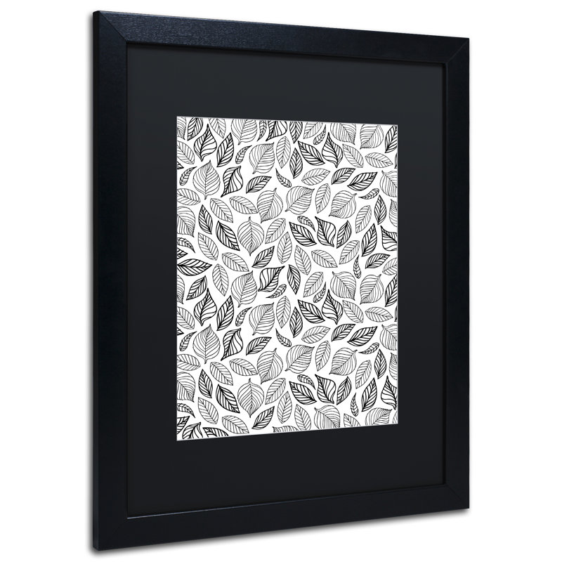 Impression sur toile encadrée Arzel, Noir, H 20 po x l 16 po x P 0,5 po