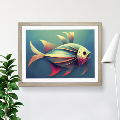 Epic Fish Abstract - Framed Print