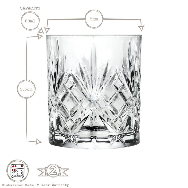 RCR Crystal Melodia Shot Glasses - 80ml