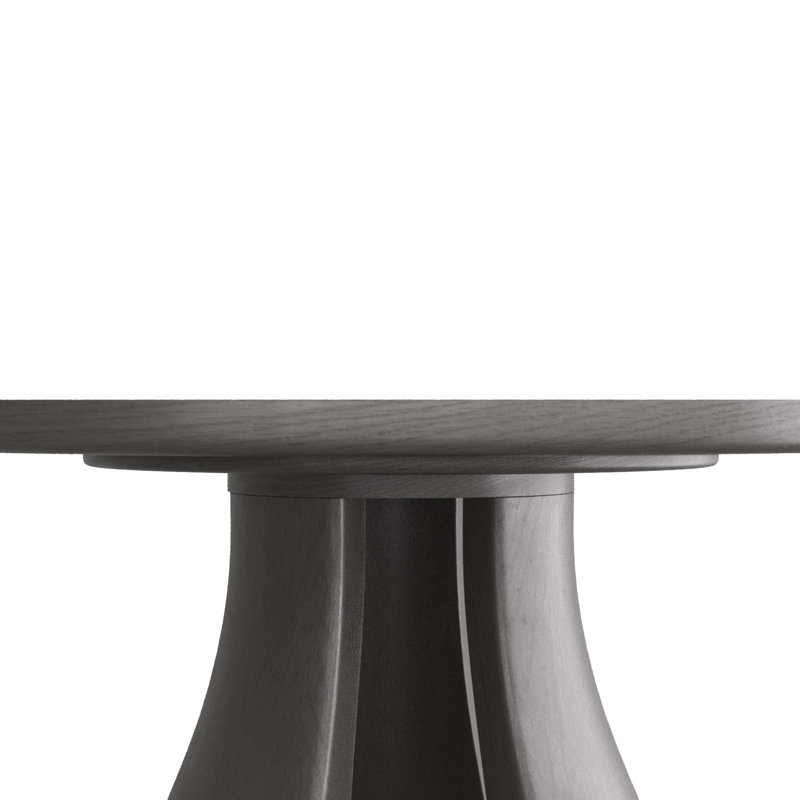 Samara Round Mahogany Wood Dining Table
