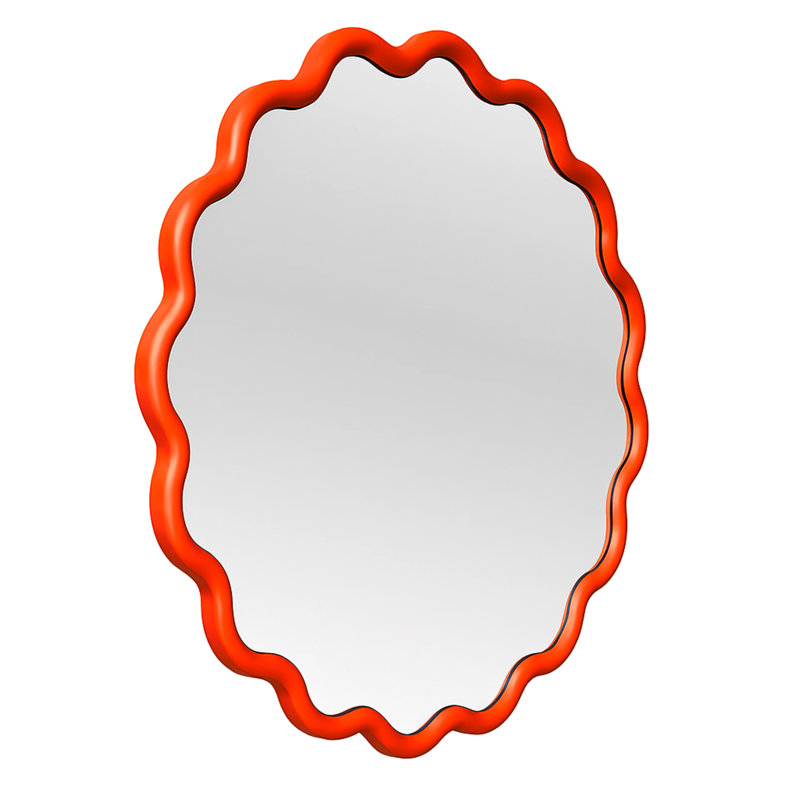 Miroir rond, Orange
