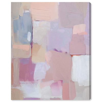 Rosewater Softness I Canvas Pastel Abstracts by Art Remedy