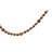Paulownia Wood Bead Garland with Jingle Bells and Jute Tassels