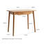 Établi de 80 cm de profondeur - Bois massif, chêne naturel, 100 % bois, bureau d'ordinateur pour bureau à domicile