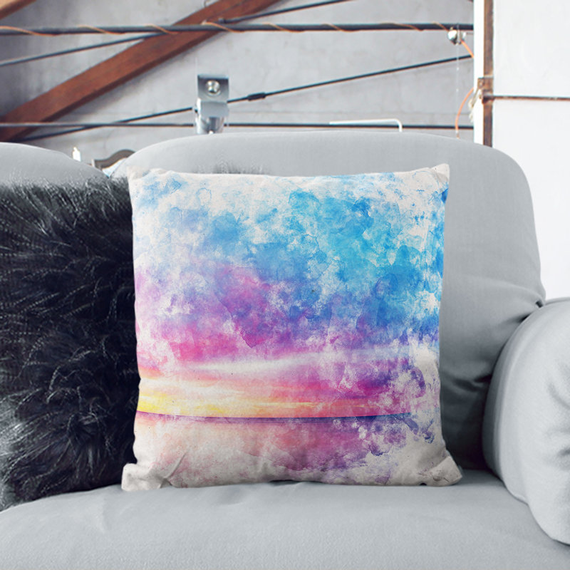 Square Cushion, 55cm H x 55cm W x 20cm D, White
