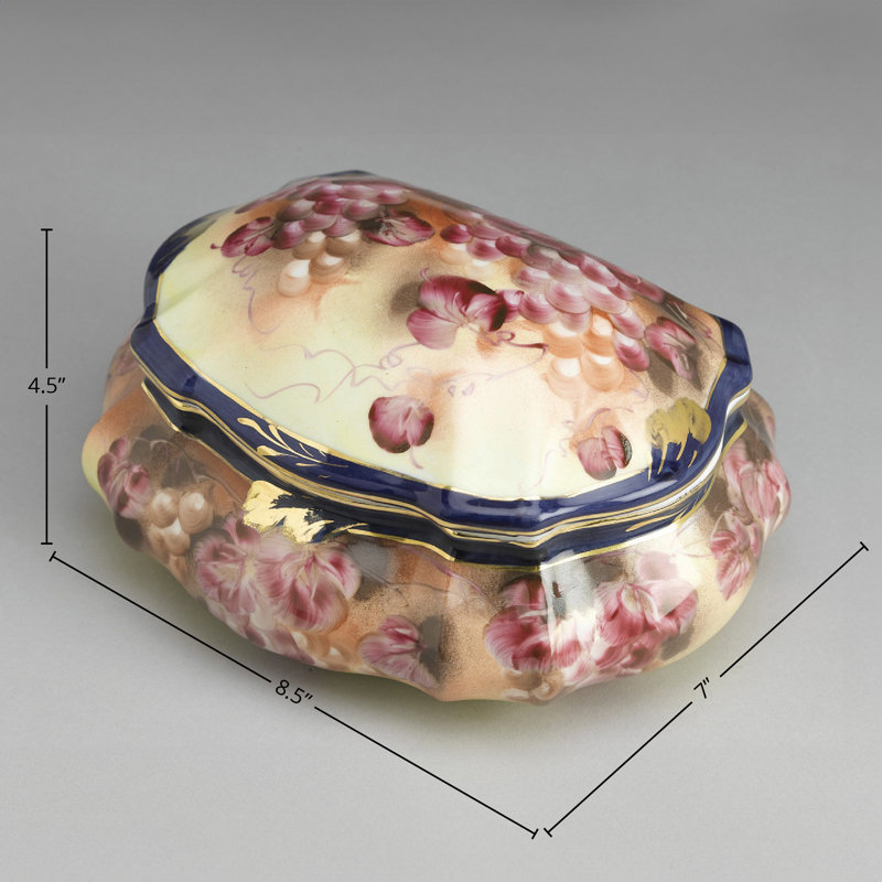 Boîte décorative design de raisin Estepp