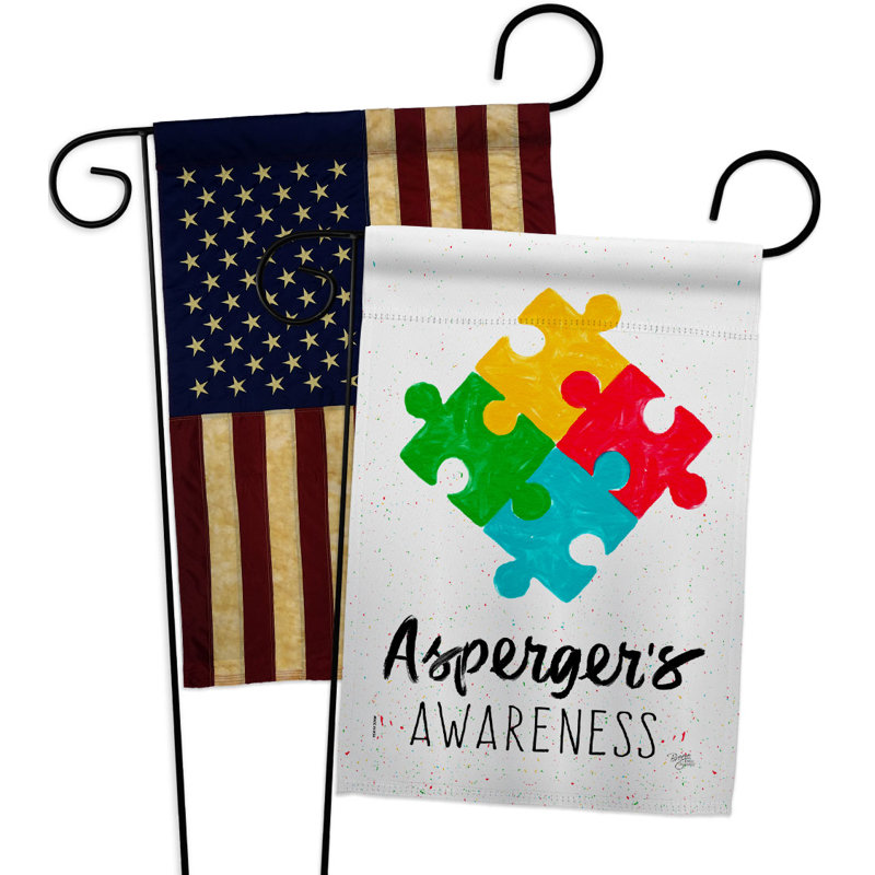 Drapeau de jardin en polyester 2 côtés 18,5 x 13 po