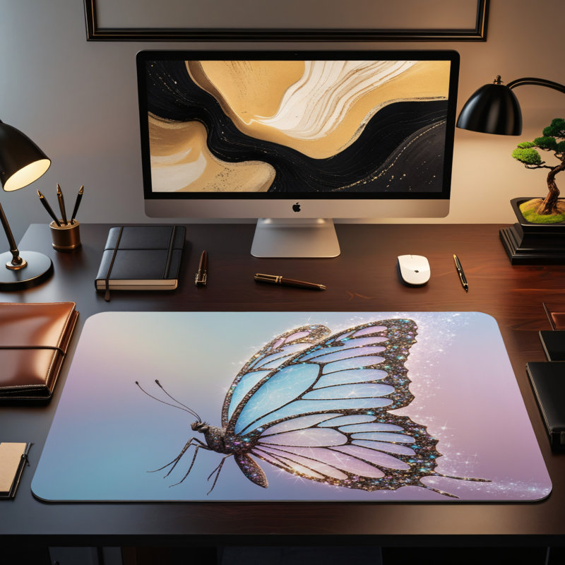 Polyester Desk Pad, 31.5x15.5