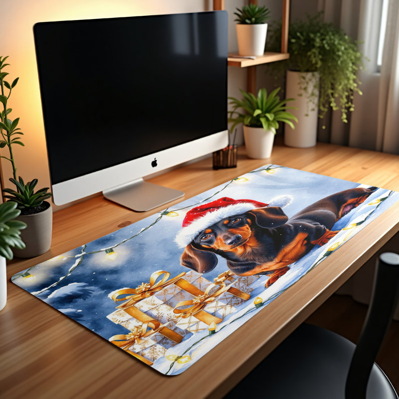 Polyester Desk Pad, 14.4x12.1