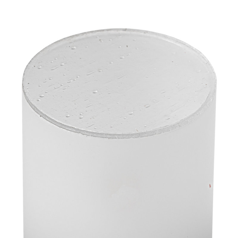 Store givré transparent 3 po de largeur x 6 po de hauteur Cilindro