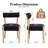 Faux Leather Solid Wood Side Dining Chairs-863202628