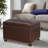 Menendez Faux Leather Ottoman