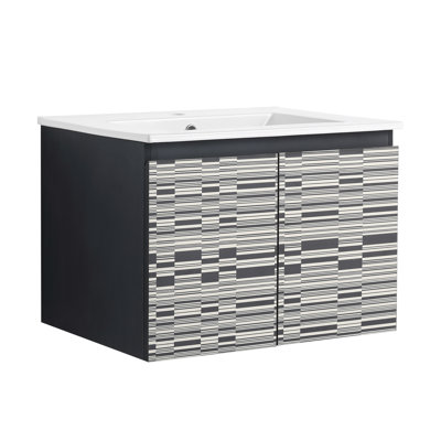 Ensemble de meuble-lavabo simple 24,02 po avec plateau en céramique Truvy