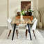 Ensemble de salle à manger moderne 5 pièces avec table à bords ondulés 63 po Shivani-105491105-105491102