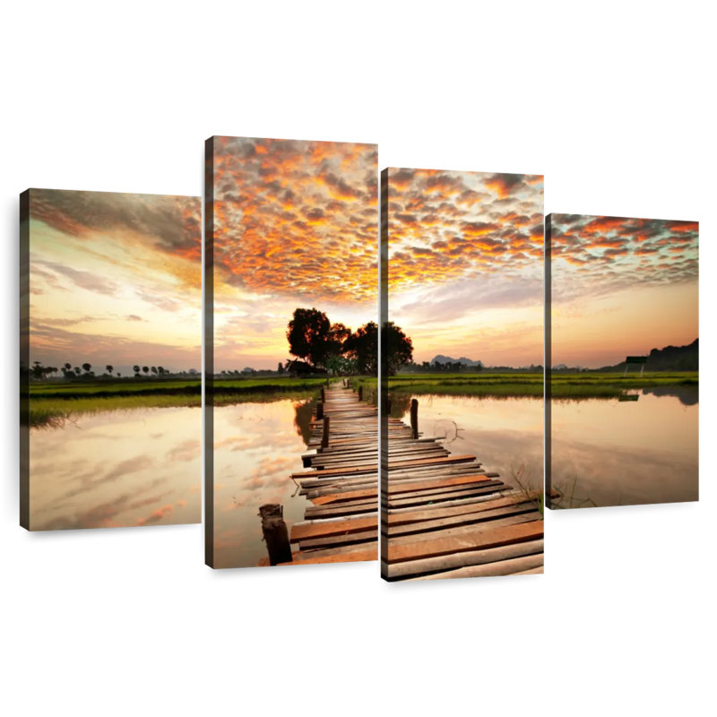 Lilie Tropical River Dock, 22" H x 36" W