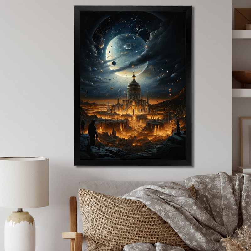 "Leshly", "Art de l'islam", "Impression sur toile", Cadre photo noir, H 32 po x l 24 po x P 1 po