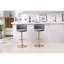 Tabouret de bar pivotant à hauteur réglable Gevan-200929464