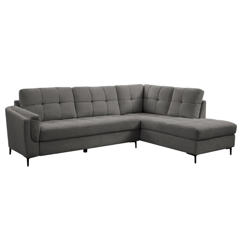 Cassidy 4 Seater Corner Sofa , Grey, Right Hand Facing
