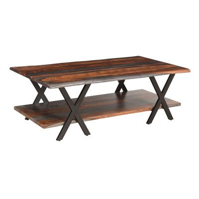 Solid Wood Top Coffee Table