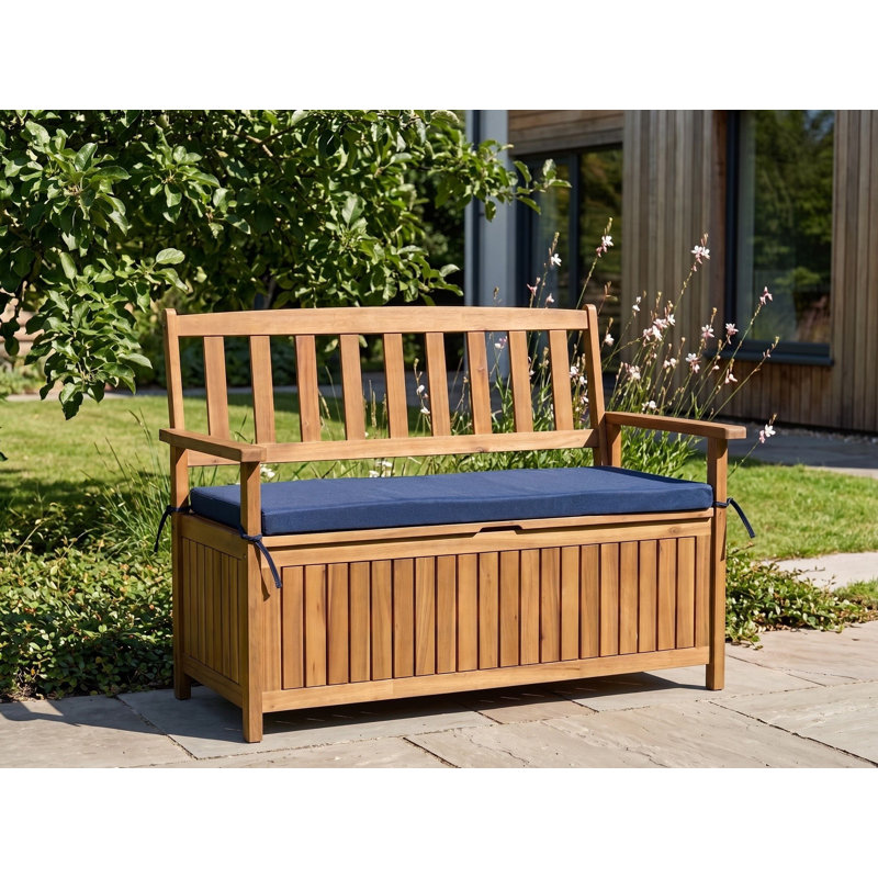 Bench Seat Pad Cushion Lasse 108 x 45 cm Blue