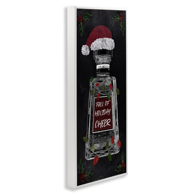 «Holiday Cheer Bottle», art mural sur toile par Natalie Carpentieri