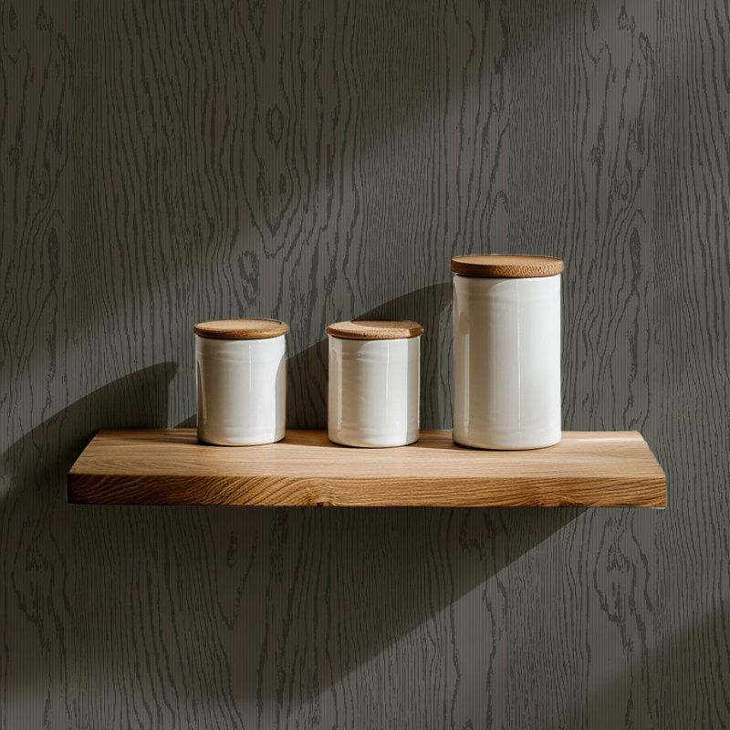 Urban Timber - Wood Wallpaper, Clay, Self-adhesive