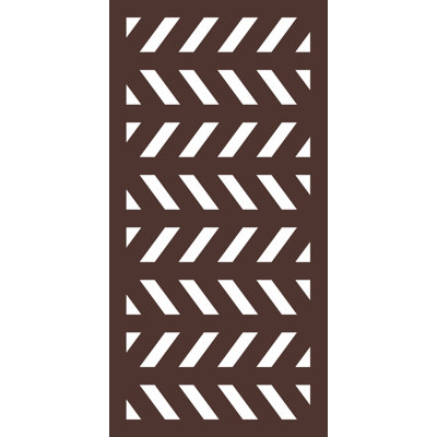 48'' H x 24'' W Brown Composite Fence Panels