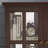 Retro Antique LED Curio Display Cabinet With Adjustable Shelves And Lattice Doors-1907276394