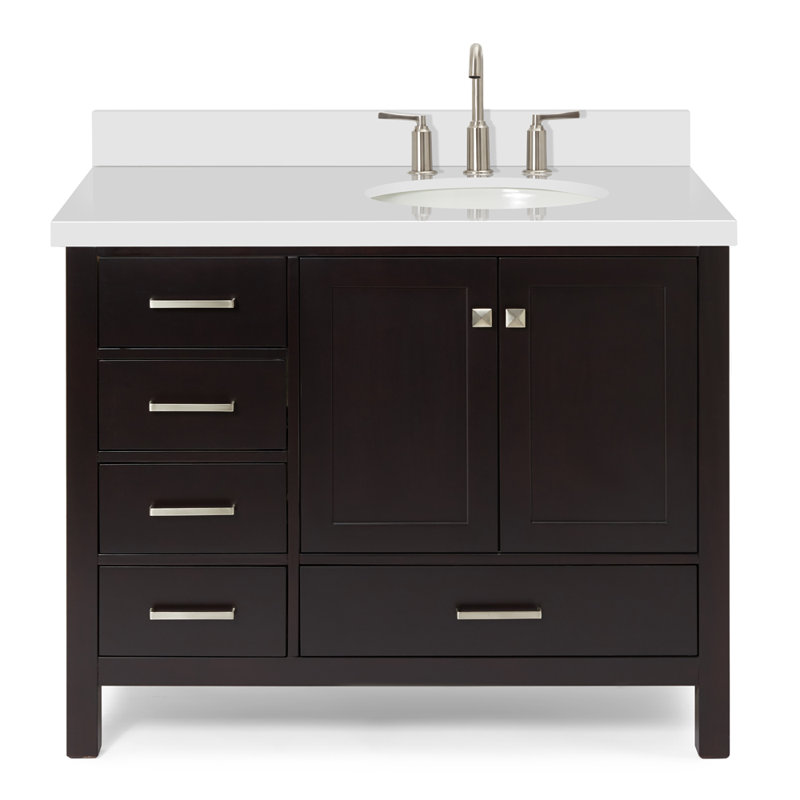 Ensemble de meuble-lavabo simple 43 po Cambridge, Espresso