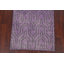 Tapis mauve en laine noué à la main de conception unique 3 pi 7 po x 5 pi 7 po