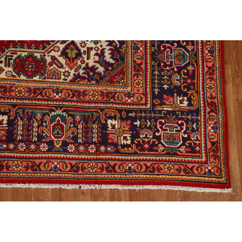 Tapis oriental géométrique Kazak noué à la main