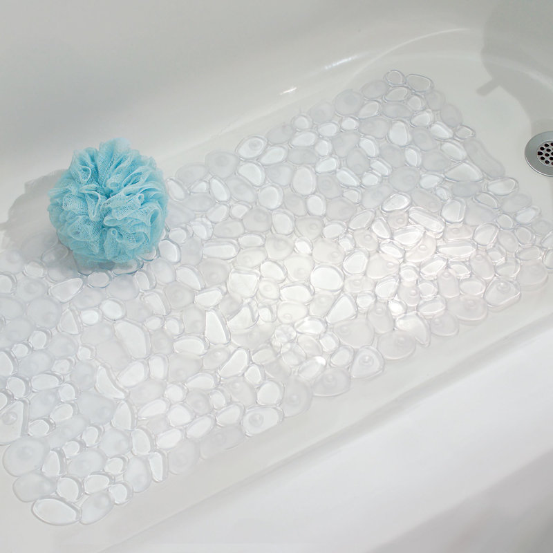 Clear Pebblz Bath Mat, Clear