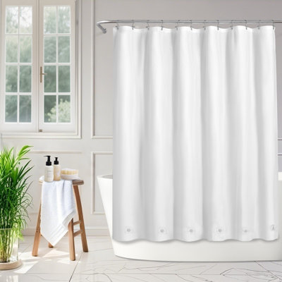 8G PEVA Solid Color Single Waterproof Shower Curtain Liner