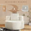 Fauteuil d'appoint rond surdimensionné et sans dossier-369695287
