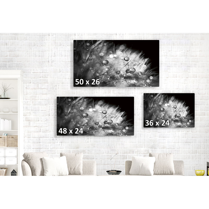 Up, On Black, Black And White, 16" H x 24" W x 1.5" D