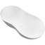 Baignoire autoportante 67 po à surface solide en résine de pierre avec trop-plein et bonde escamotable 67 po, blanc mat 24S10-67MW
