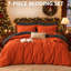 Ensemble de literie automne/hiver 7 pièces pour lit queen, en microfibre douce, comprenant 1 couette, 1 drap plat, 1 drap-housse, 2 taies d'oreiller et 2 housses de coussin.