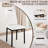 7-Piece Rectangle 71" Dining Table Sets With Adjustable Foot Pads For Dining Room, Restarant, Or Canteen