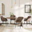 Modern Faux Leather Upholstered Dining Chairs with Metal Legs-126647423-131945755