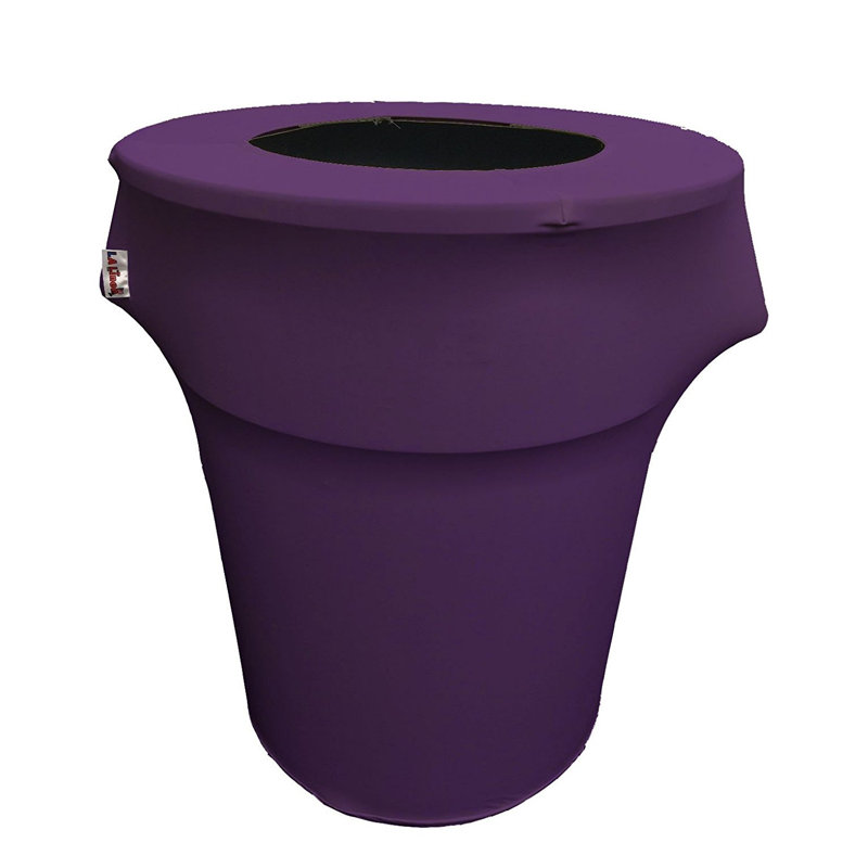 Housse pour poubelle extensible en élasthanne, Mauve