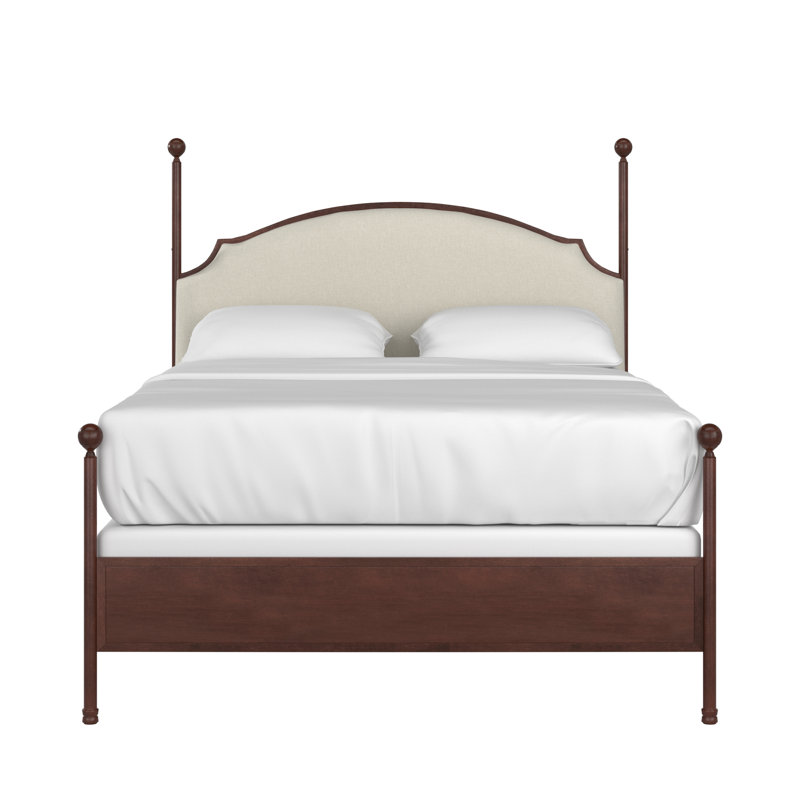 Lit tapissier standard Marinez, Double