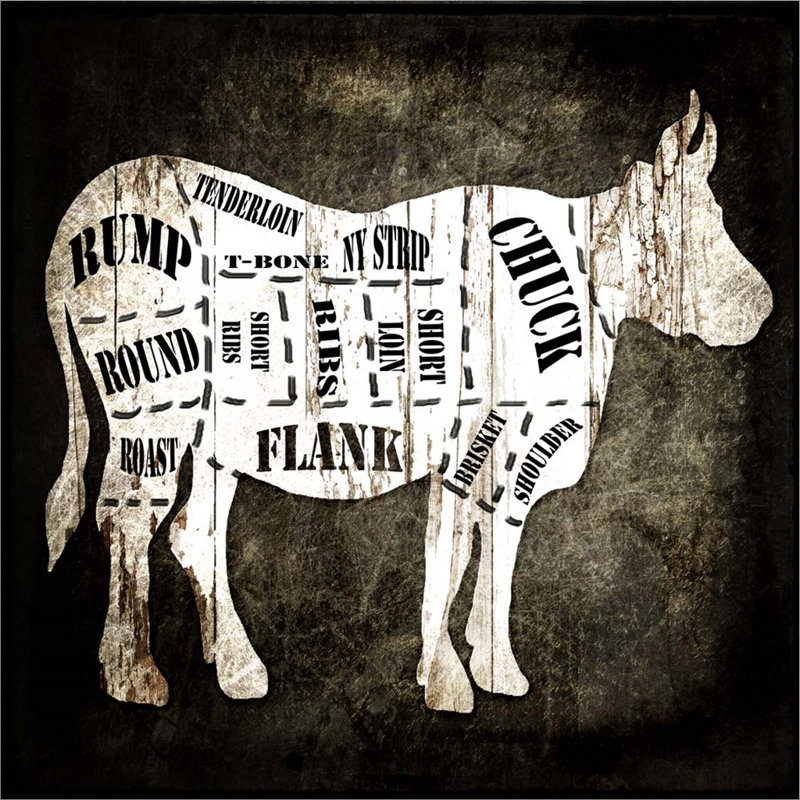 «Butcher Shop II» par Lightboxjour, art mural sur toile