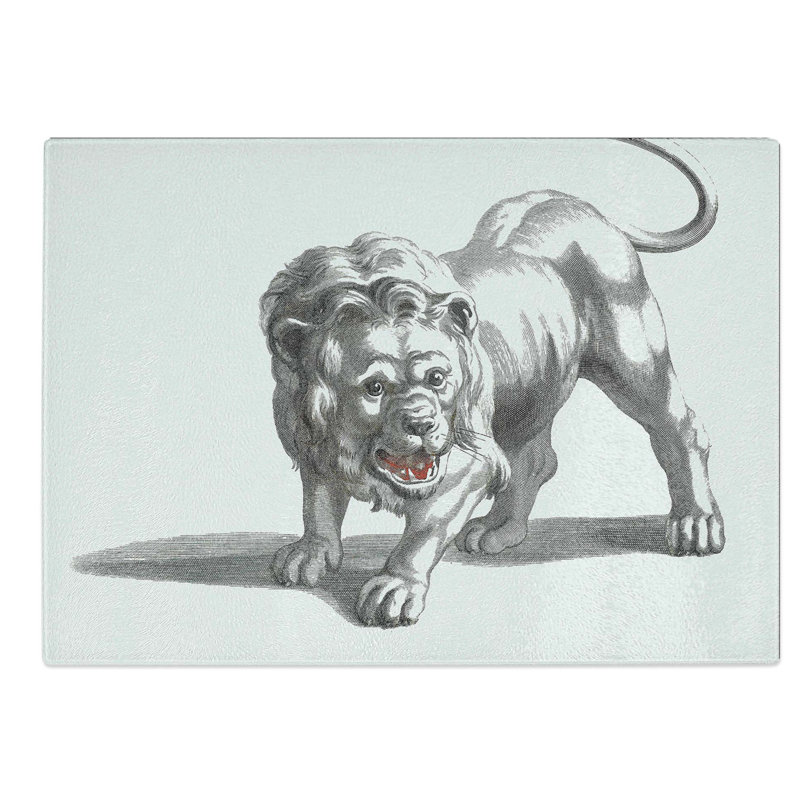 Glass Lion by Johan Teyler Chopping Board, 28.5 cm W x 20 cm L