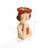 Lady Strawberries Ceramic 11.4-Inch Tall Sculpture Vase