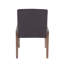Chaise en bois et tissu gris - Chaise de salle à manger 2 pièces grise
