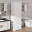 Grande armoire de rangement avec trois tiroirs, organisateur peu encombrant pour la salle de bain et le bureau